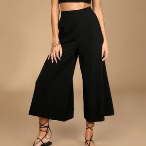 High waisted wide leg pants